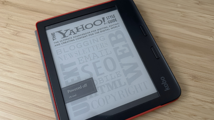 Kobo Libra 2 (Black and White) with The Yahoo Style Guide